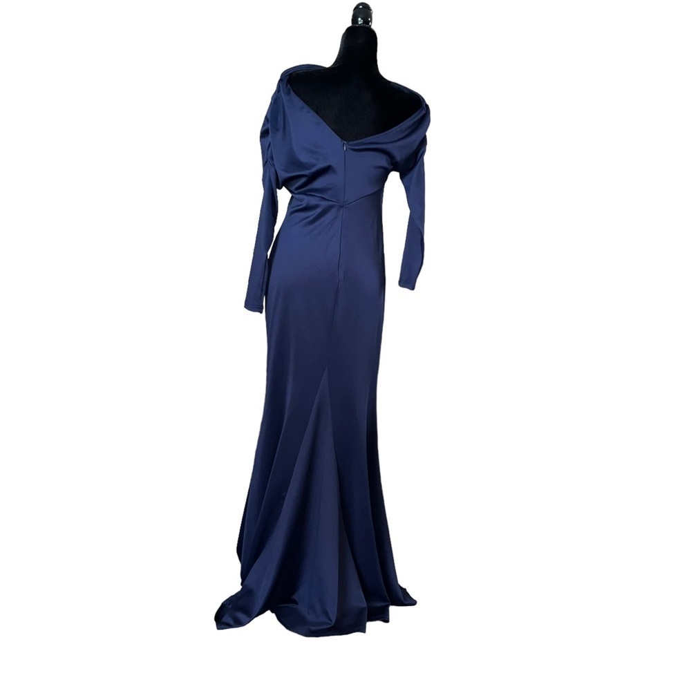 Women's Sexy Elegant Long Sleeve Off Shoulder Bodycon Long Evening Formal - Picture 7 of 10